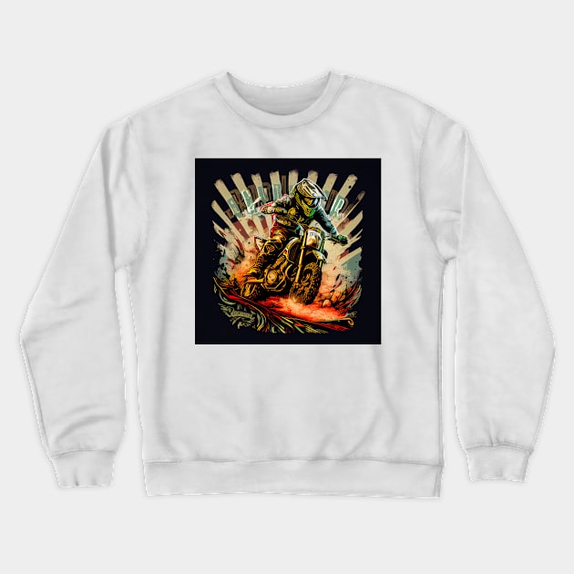 Motorcross Crewneck Sweatshirt by FA_Store